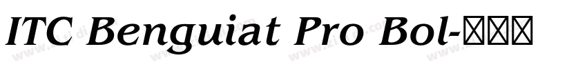ITC Benguiat Pro Bol字体转换